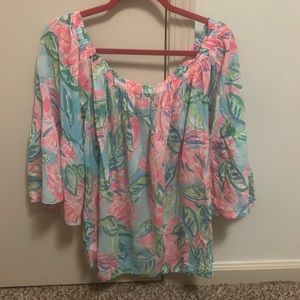 Lilly Pulitzer Nevie Off the Shoulder Top